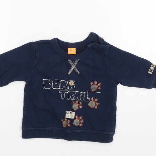 Mini Mode Baby Blue   Pullover Jumper Size 3-6 Months  - Bear Trail