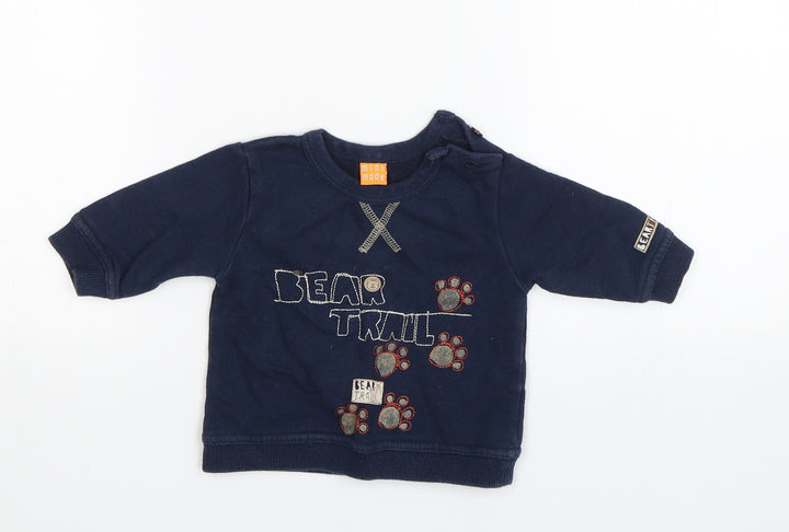 Mini Mode Baby Blue Pullover Jumper Size 3-6 Months - Bear Trail