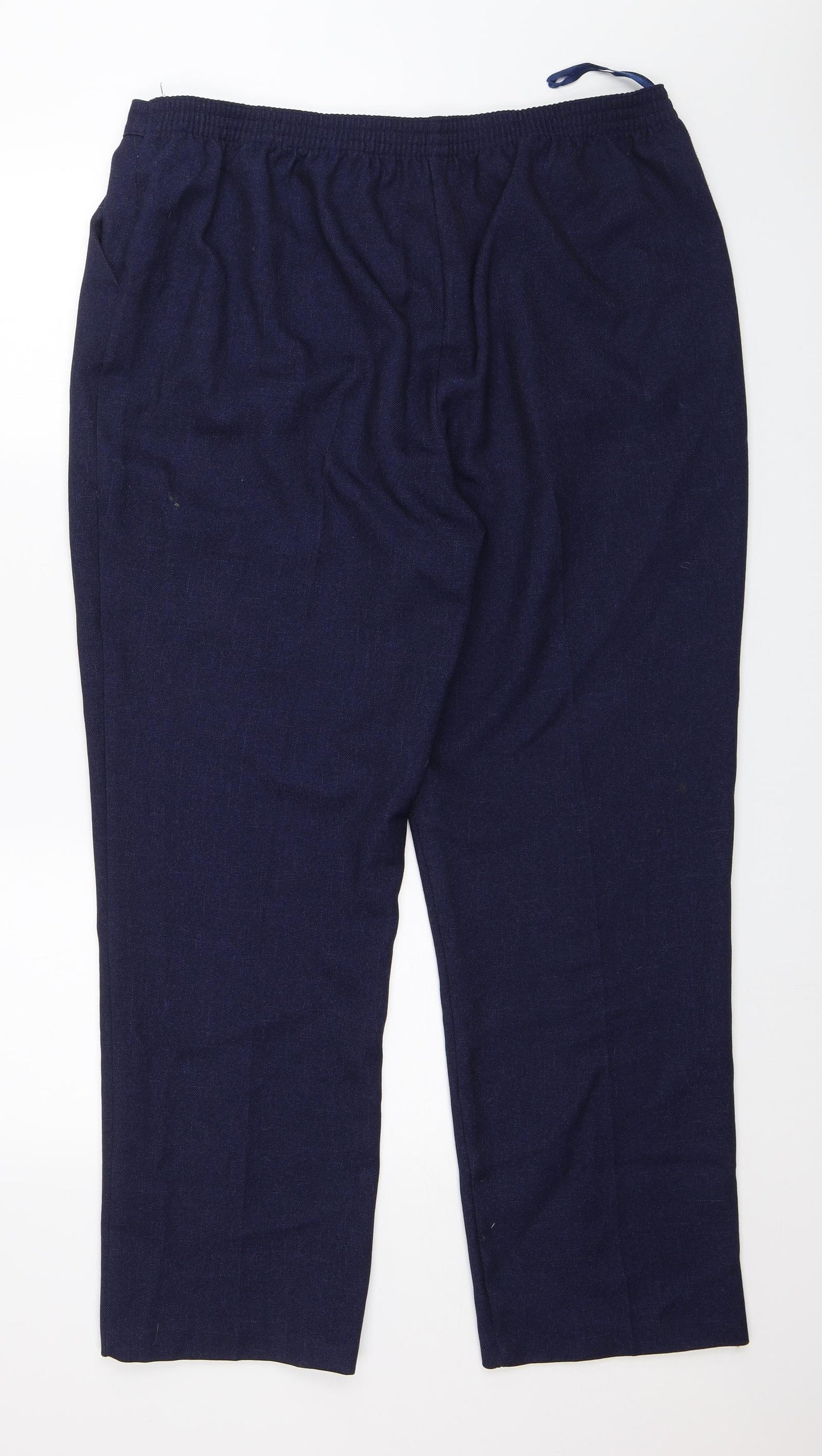 Papaya Womens Blue   Capri Trousers Size 18 L28 in