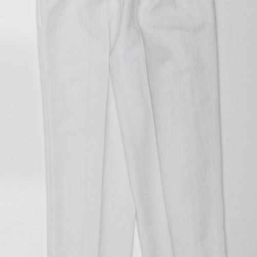 Marks and Spencer Womens White   Capri Trousers Size 10 L25 in - Short length