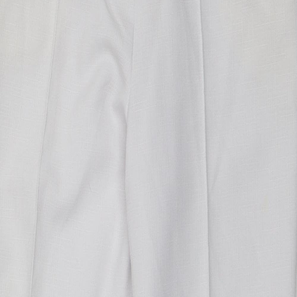 Marks and Spencer Womens White   Capri Trousers Size 10 L25 in - Short length