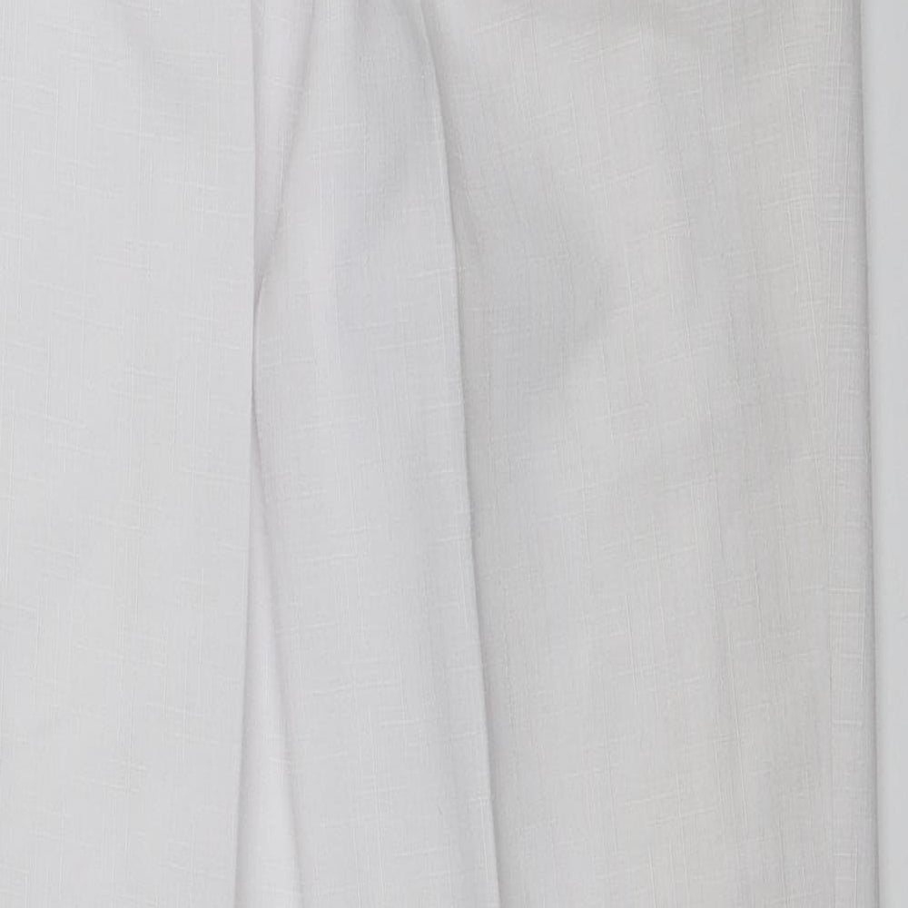 Marks and Spencer Womens White   Capri Trousers Size 10 L25 in - Short length