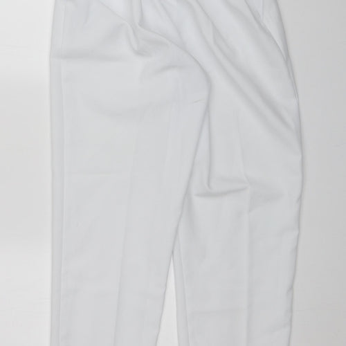 Emma Collection Womens White   Capri Trousers Size 18 L23 in