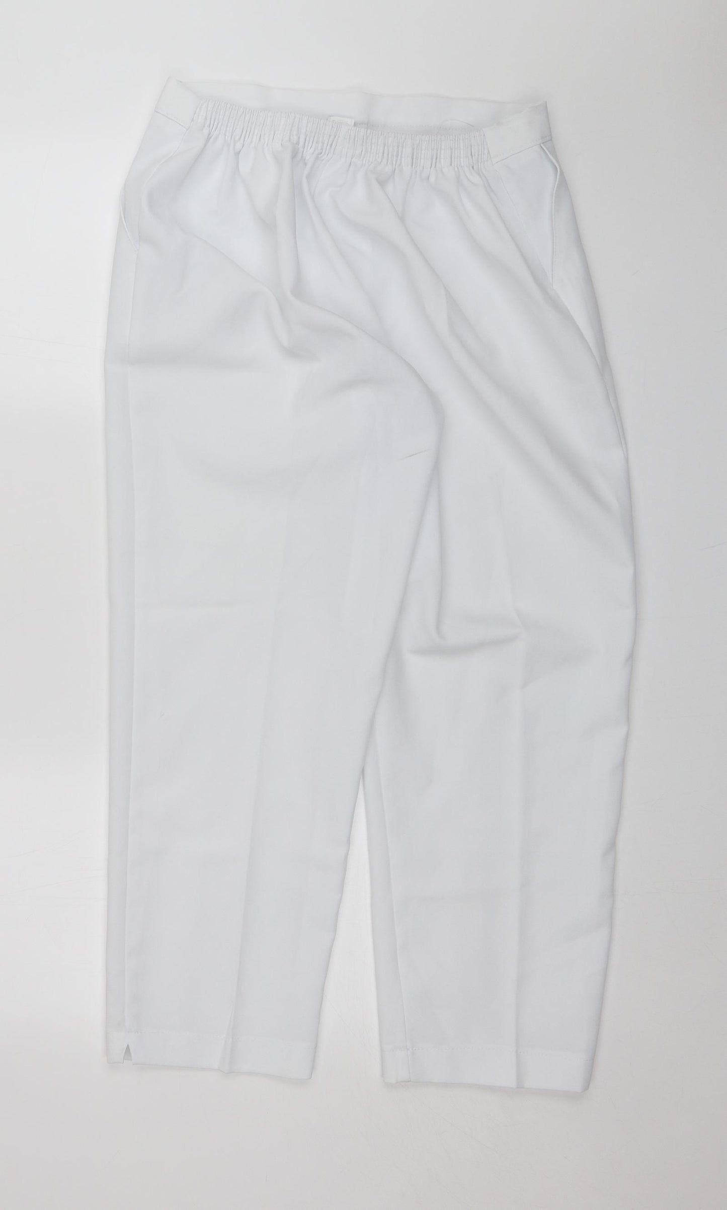 Emma Collection Womens White   Capri Trousers Size 18 L23 in