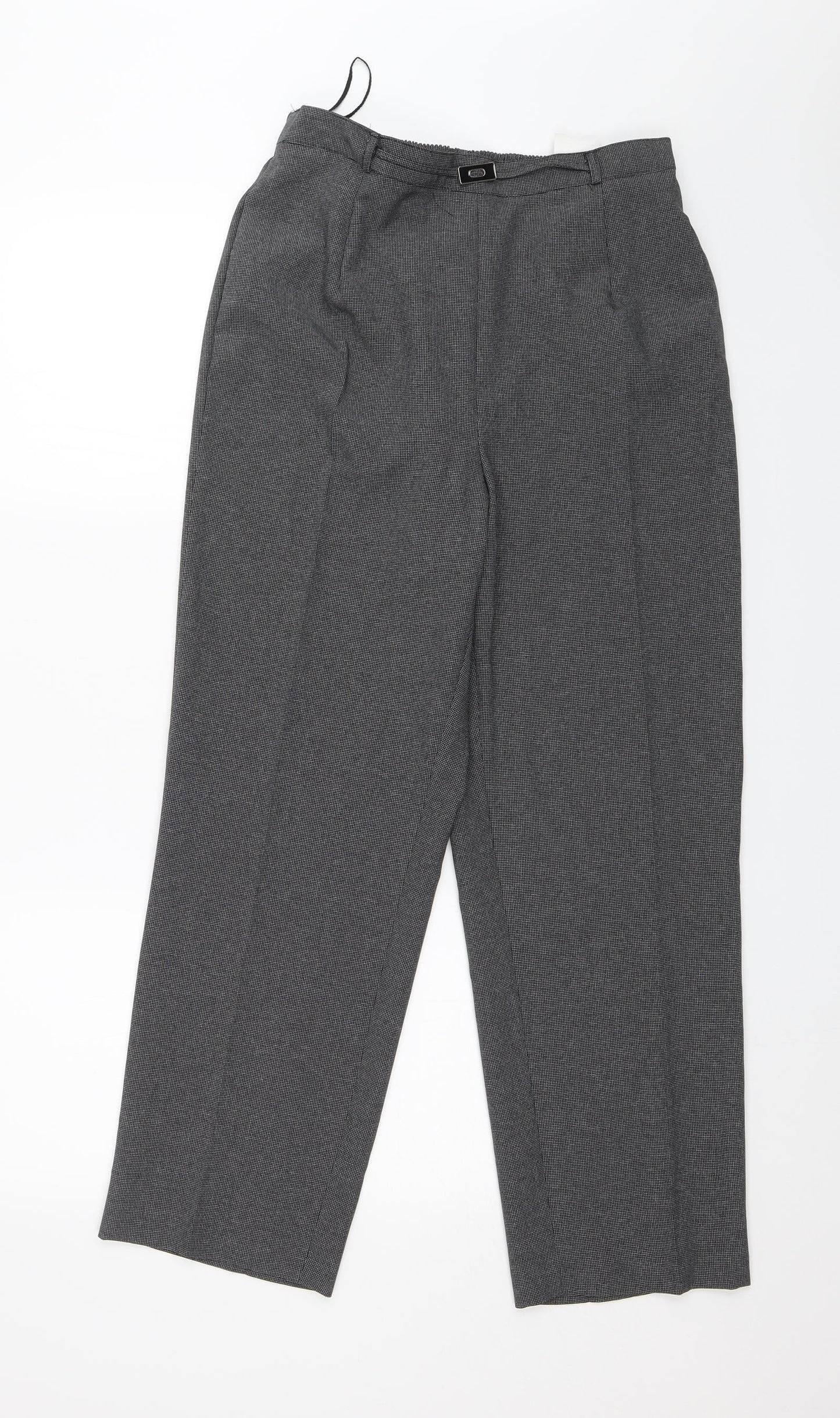 BM Collection Womens Grey   Capri Trousers Size 12 L26 in