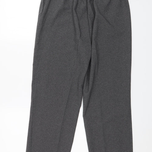 BM Collection Womens Grey   Capri Trousers Size 12 L26 in