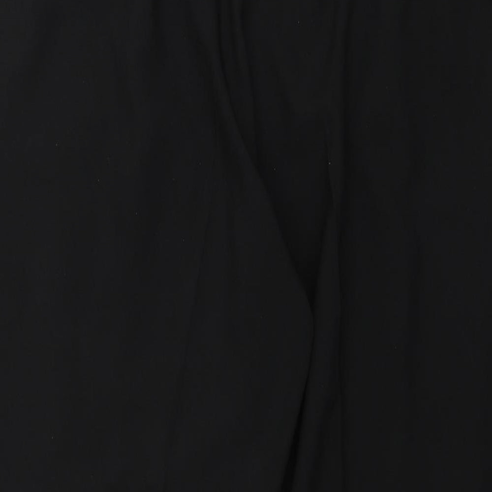 BM Collection Womens Black   Capri Trousers Size 18 L25 in