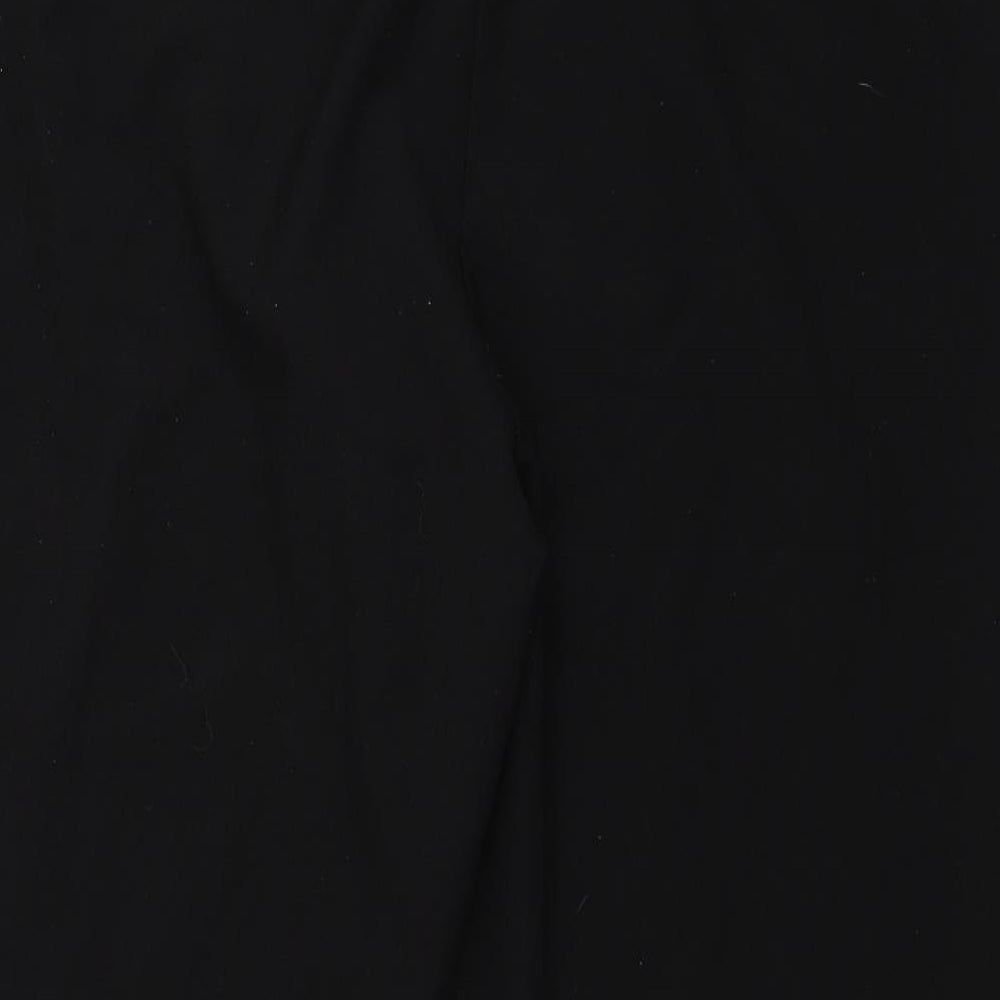 BM Collection Womens Black   Capri Trousers Size 24 L24 in