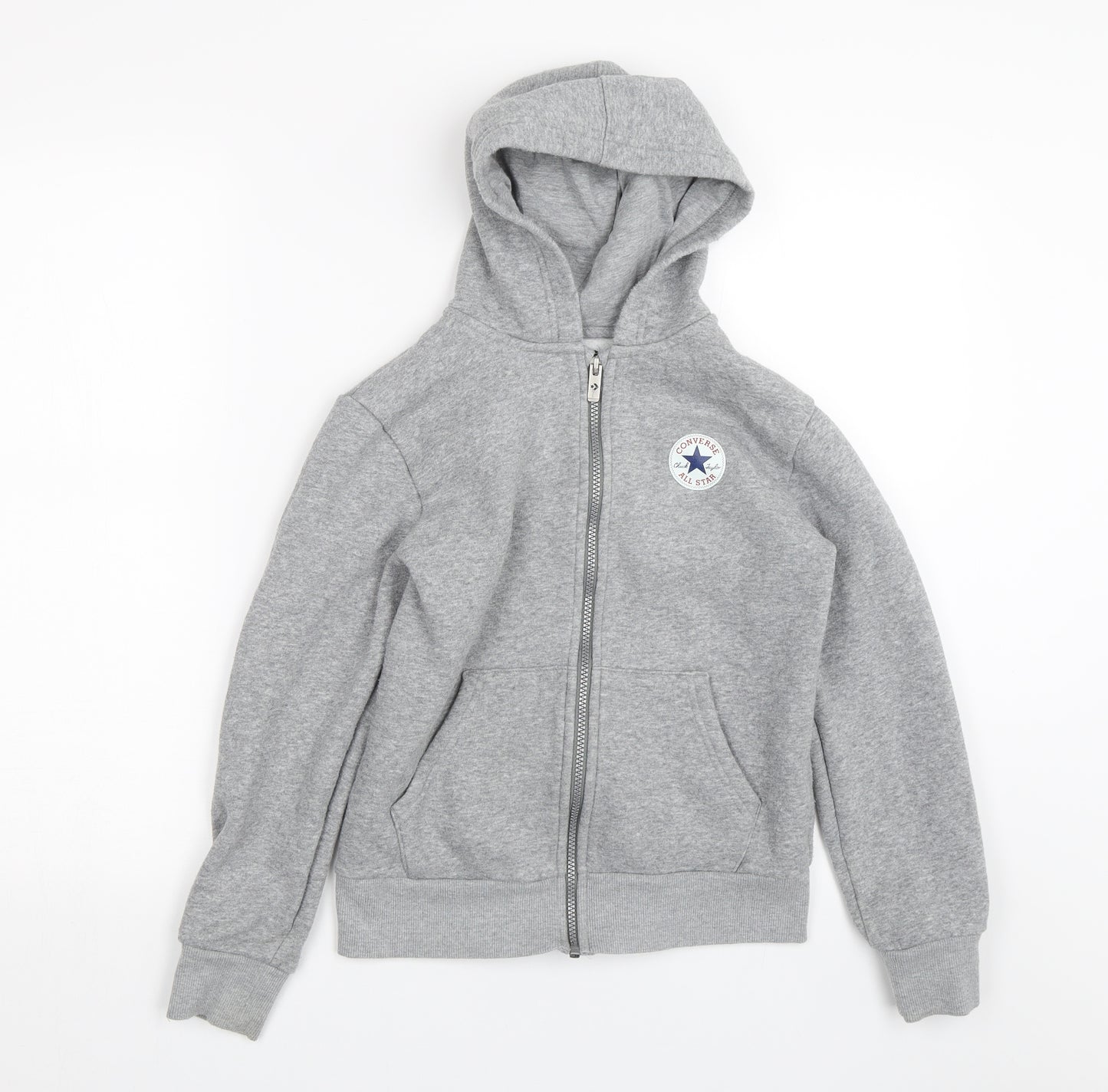 Converse Boys Grey   Full Zip Hoodie Size 10-11 Years