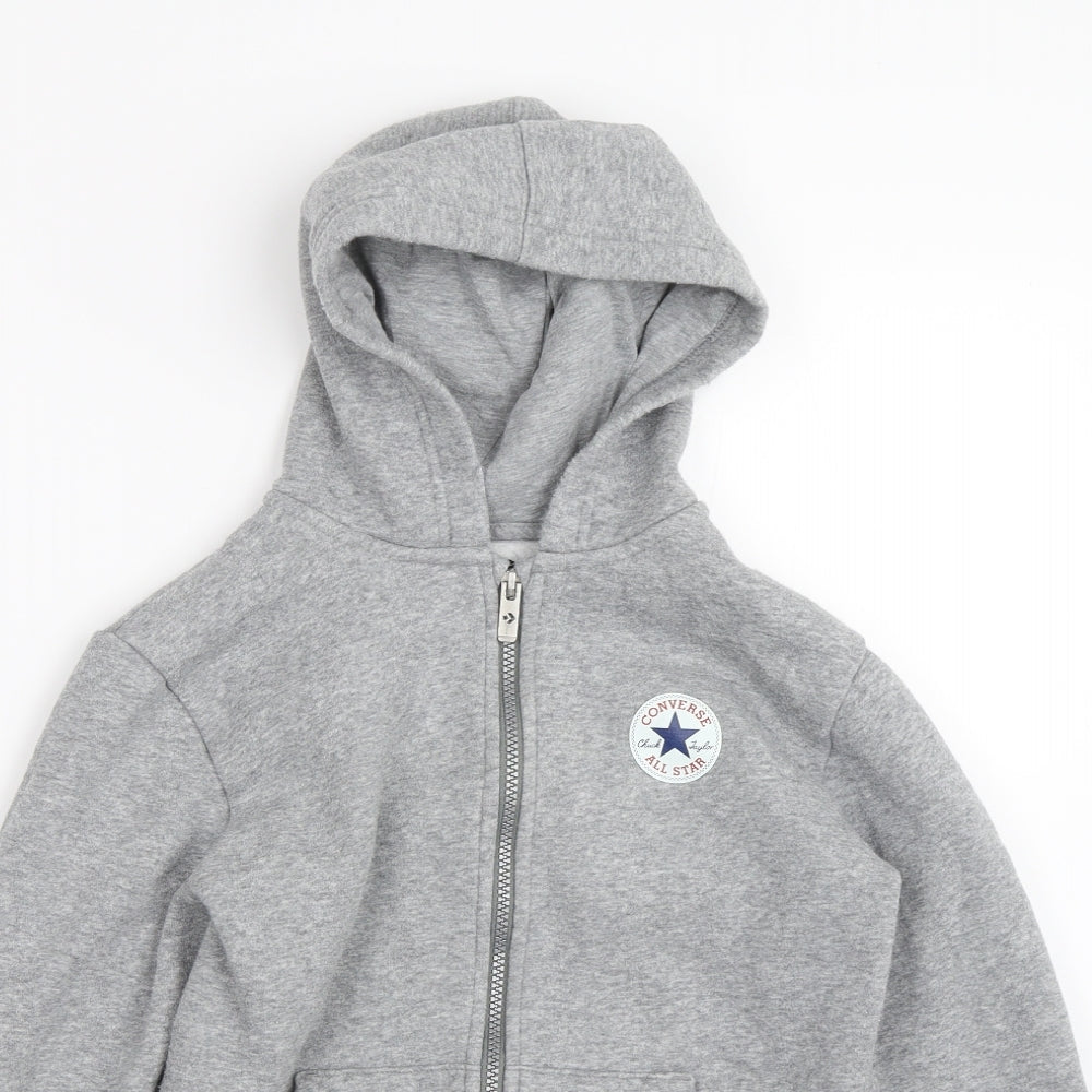 Converse Boys Grey   Full Zip Hoodie Size 10-11 Years