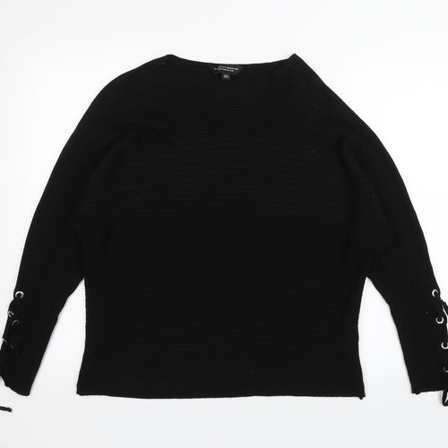 Dorothy Perkins Womens Black   Pullover Jumper Size 12