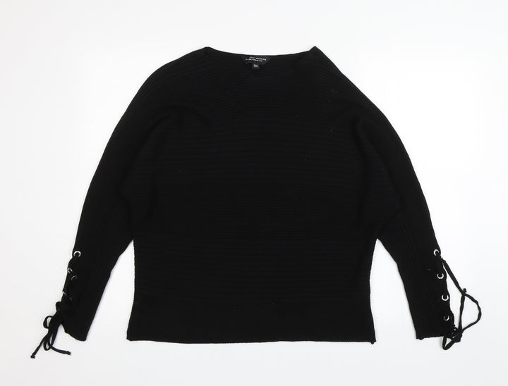 Dorothy Perkins Womens Black Pullover Jumper Size 12