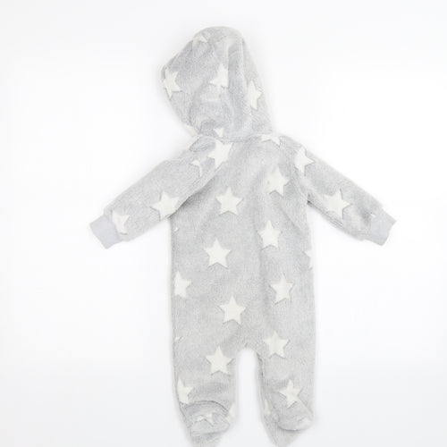 Matalan Baby Grey Solid   One Piece Size 3-6 Months  - Stars