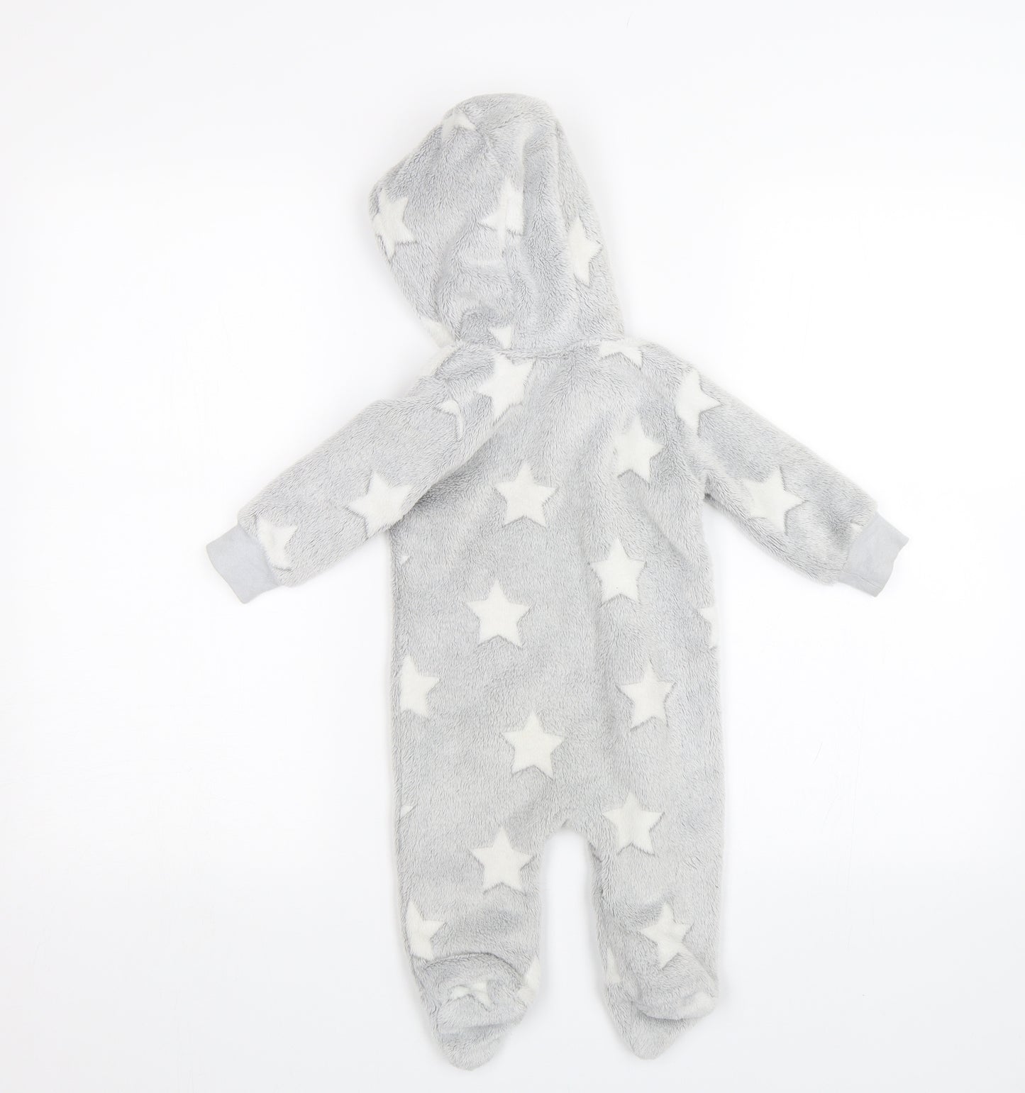 Matalan Baby Grey Solid   One Piece Size 3-6 Months  - Stars