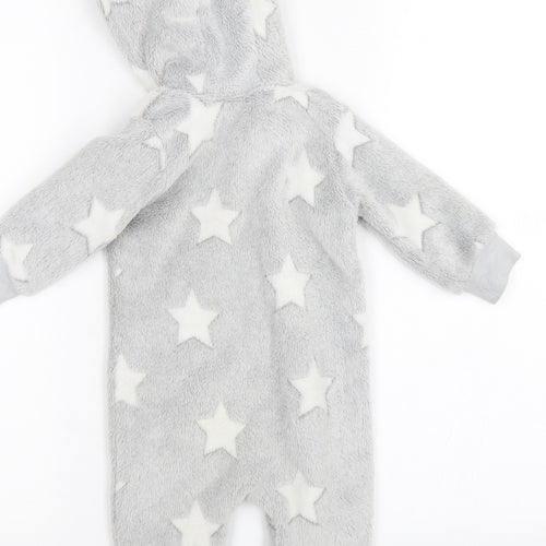 Matalan Baby Grey Solid   One Piece Size 3-6 Months  - Stars