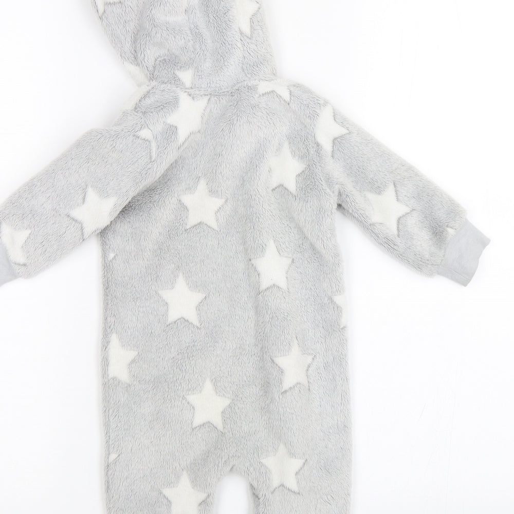 Matalan Baby Grey Solid   One Piece Size 3-6 Months  - Stars