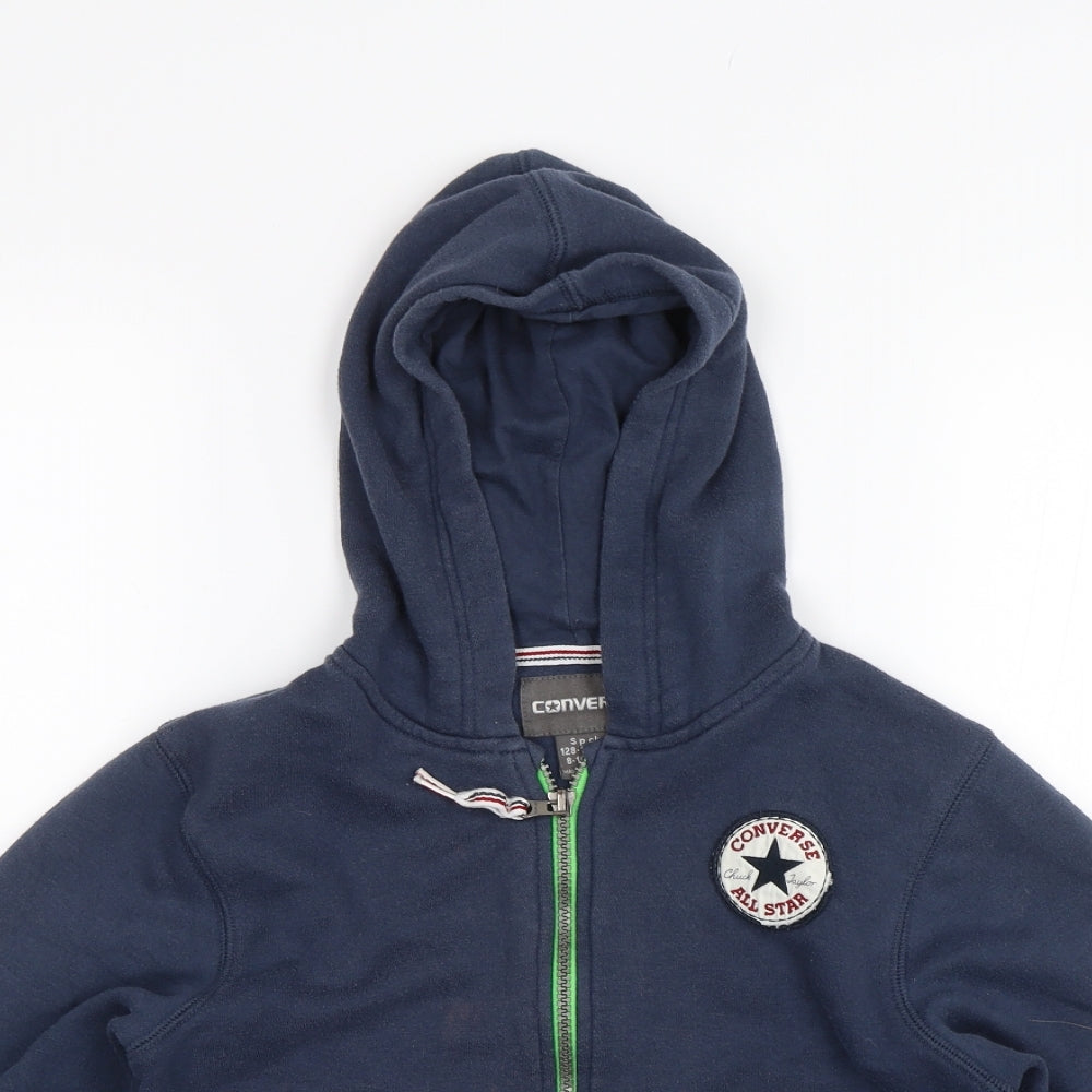 Converse Boys Blue   Full Zip Hoodie Size 8-9 Years