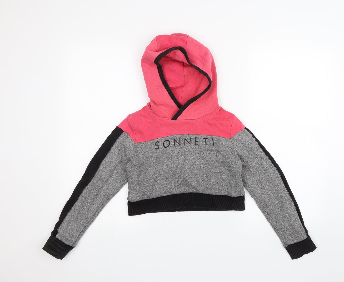 Sonnetti Girls Pink   Pullover Hoodie Size 10-11 Years