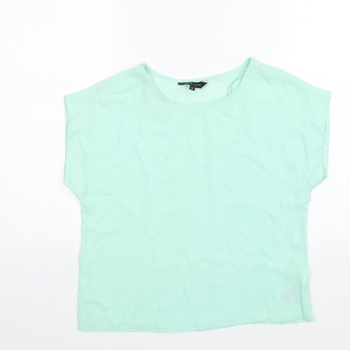 New Look Womens Green   Basic Blouse Size 8