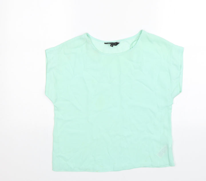 New Look Womens Green   Basic Blouse Size 8