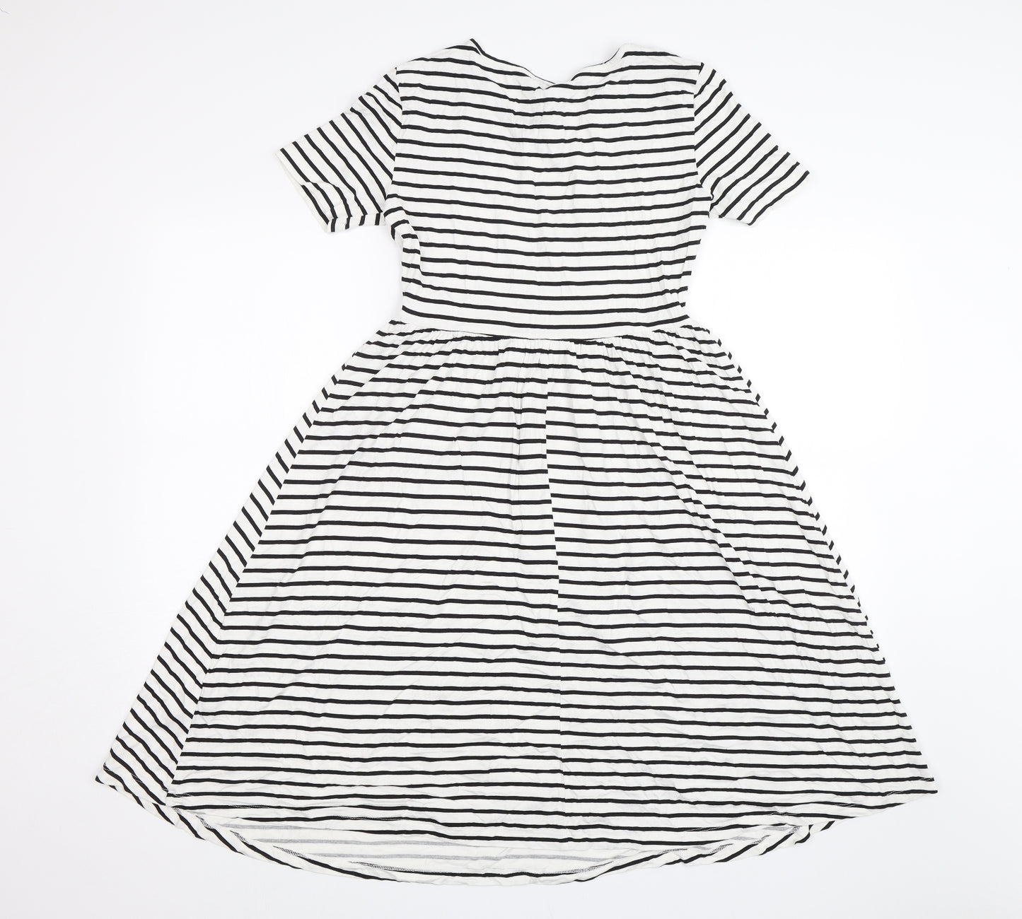 ASOS Womens White Striped  A-Line  Size 8