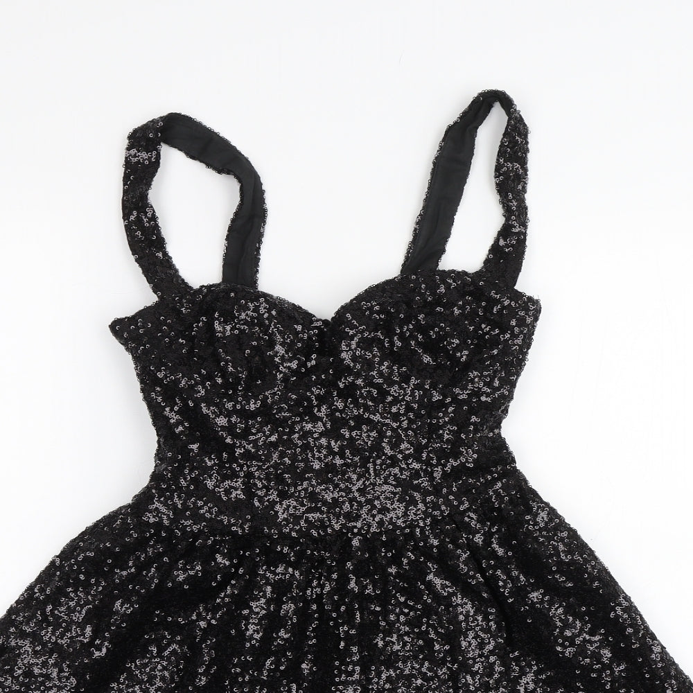 Topshop Womens Black   Mini  Size 8