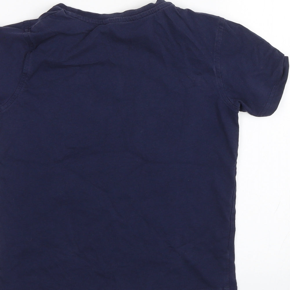 George Boys Blue   Basic T-Shirt Size 6-7 Years  - game legend