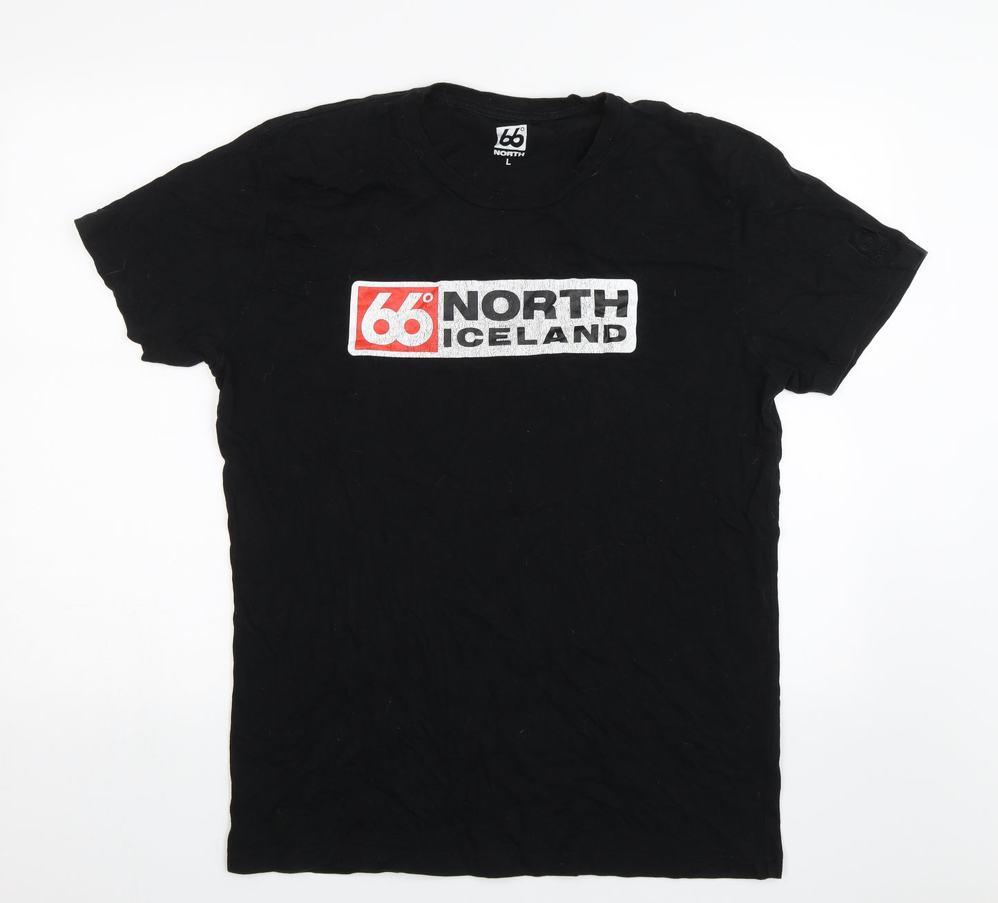 66 North Mens Black    T-Shirt Size L