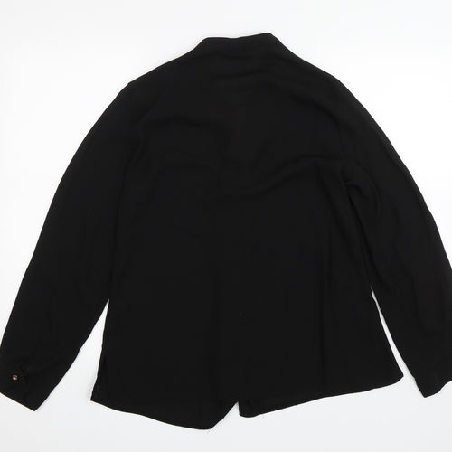 Dorothy Perkins Womens Black   Basic Button-Up Size 14
