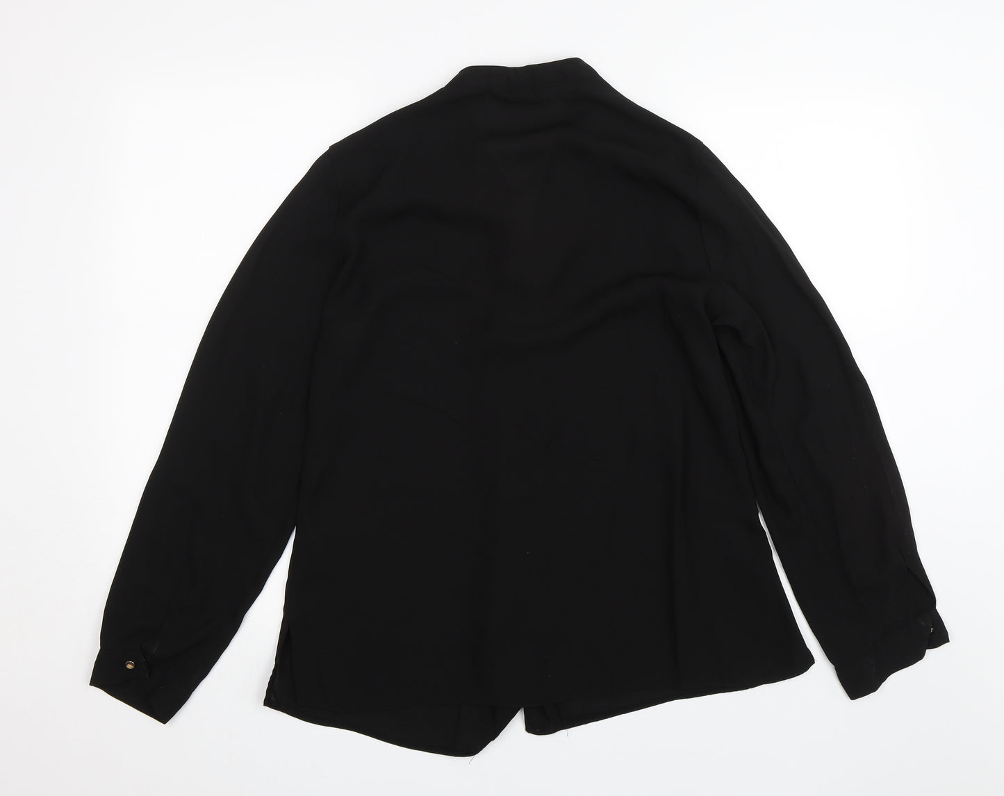 Dorothy Perkins Womens Black   Basic Button-Up Size 14