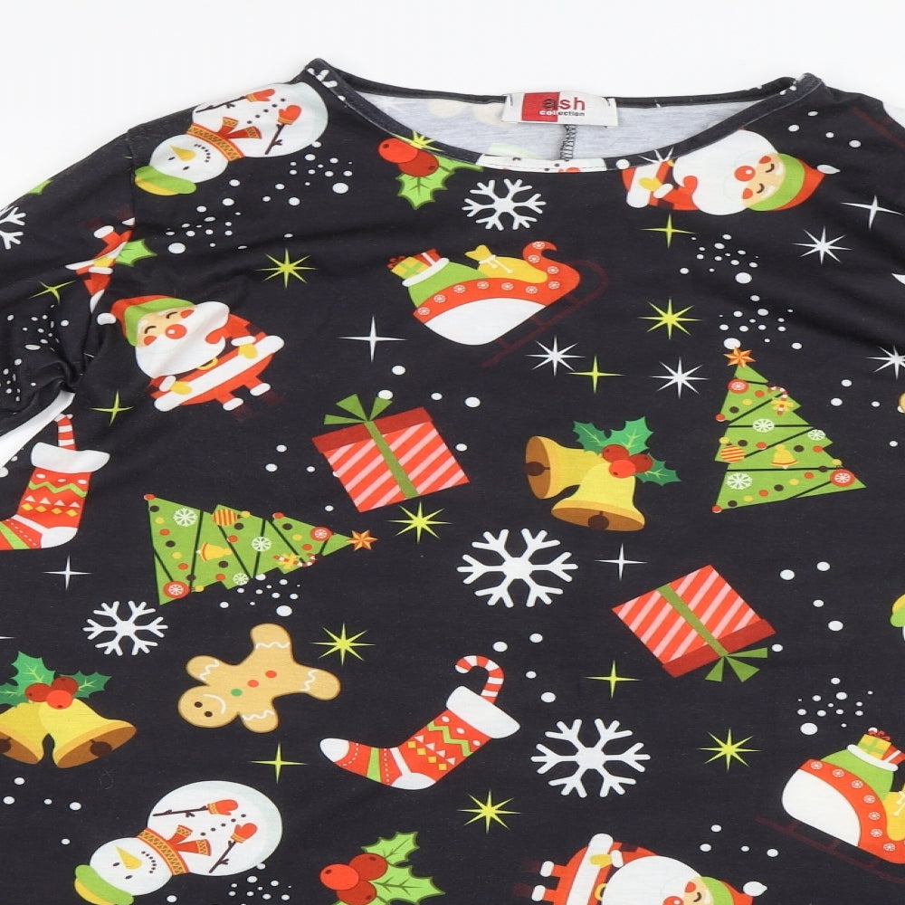 Ash Collection Womens Black   Shift  Size M  - Christmas