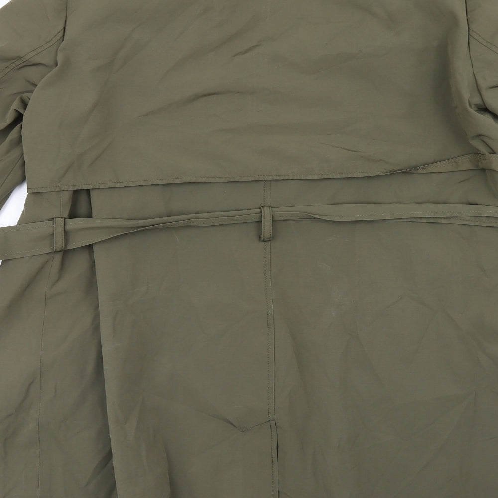 Zara Womens Green   Trench Coat Coat Size XL
