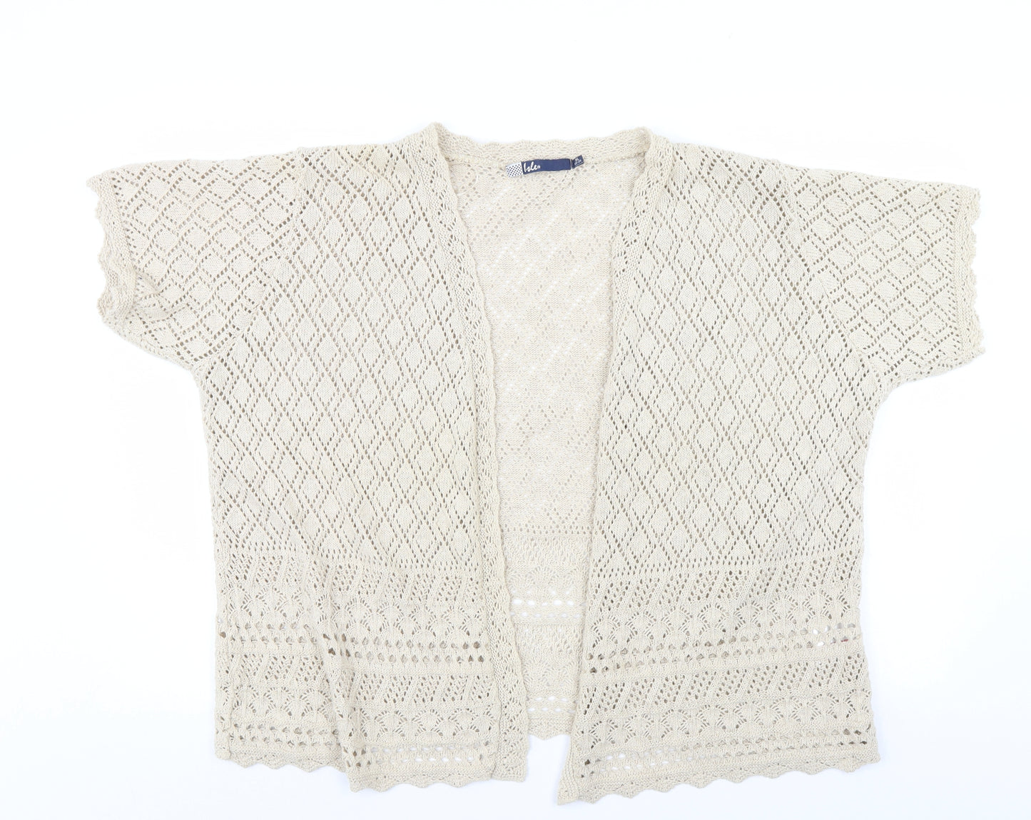 Isle Womens Beige   Shrug Jumper Size 22