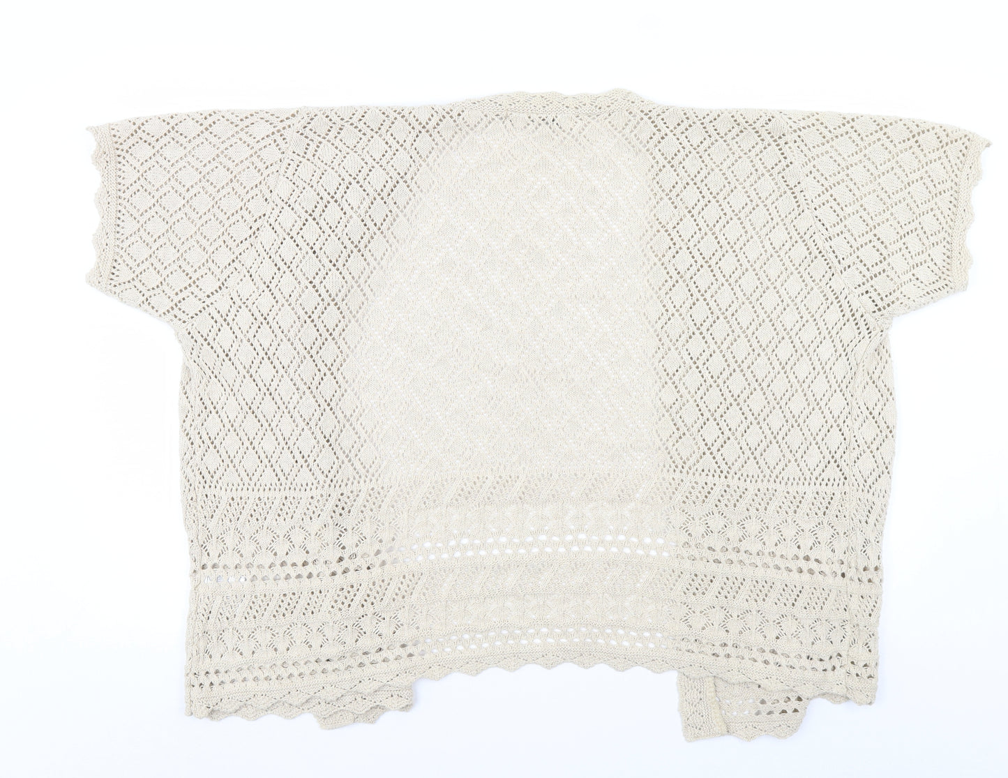 Isle Womens Beige   Shrug Jumper Size 22