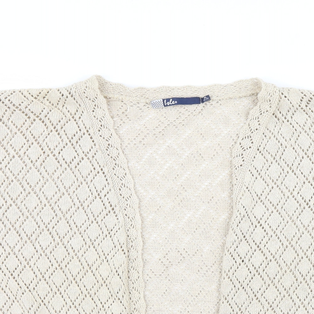 Isle Womens Beige   Shrug Jumper Size 22