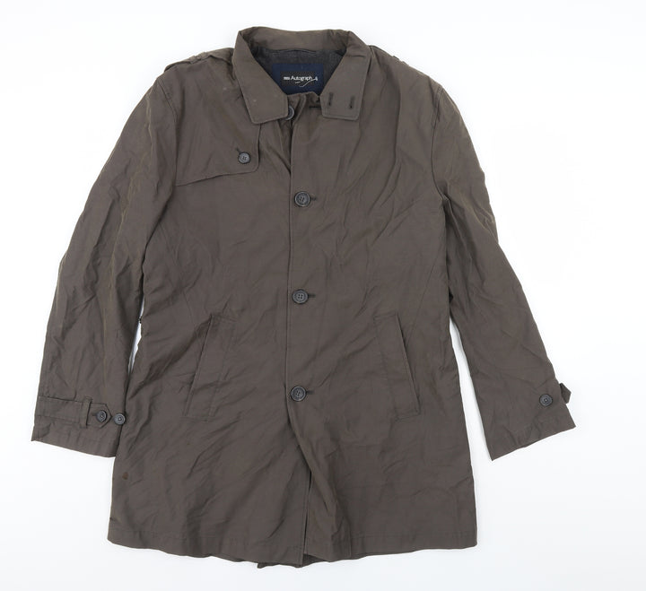 Autograph Womens Brown Overcoat Coat