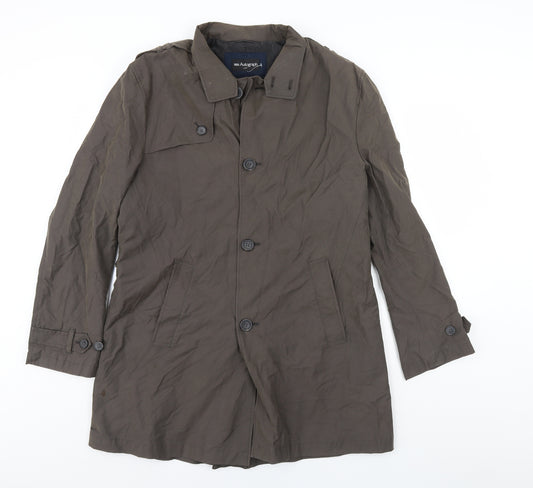 Front view of Autograph women’s brown overcoat coat