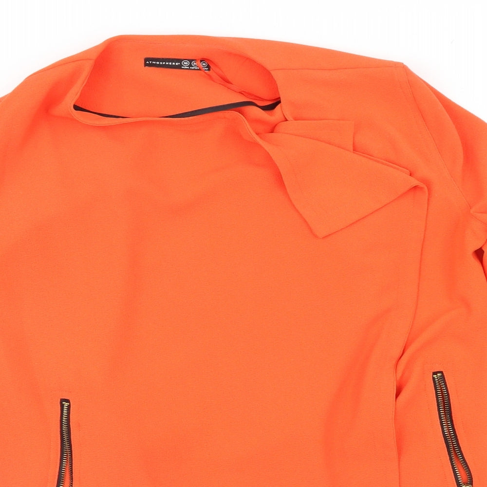 Atmosphere Womens Orange   Jacket Coatigan Size 10