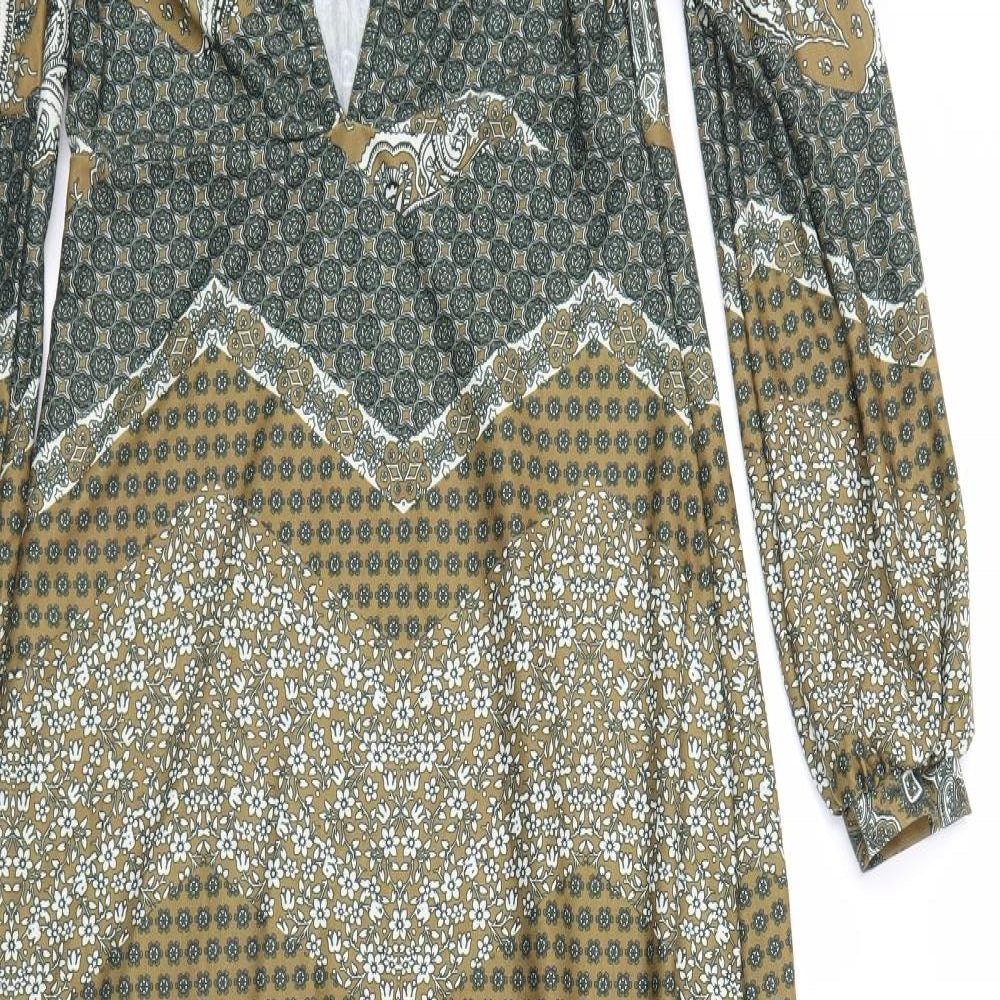 Boohoo Womens Green Paisley  Maxi  Size 12