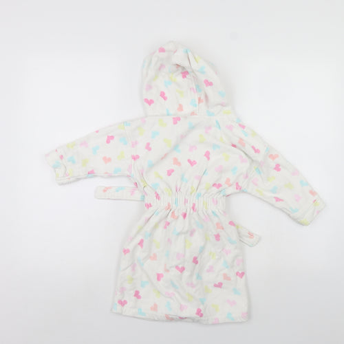 NEXT Girls White Polka Dot   Gown Size 2-3 Years