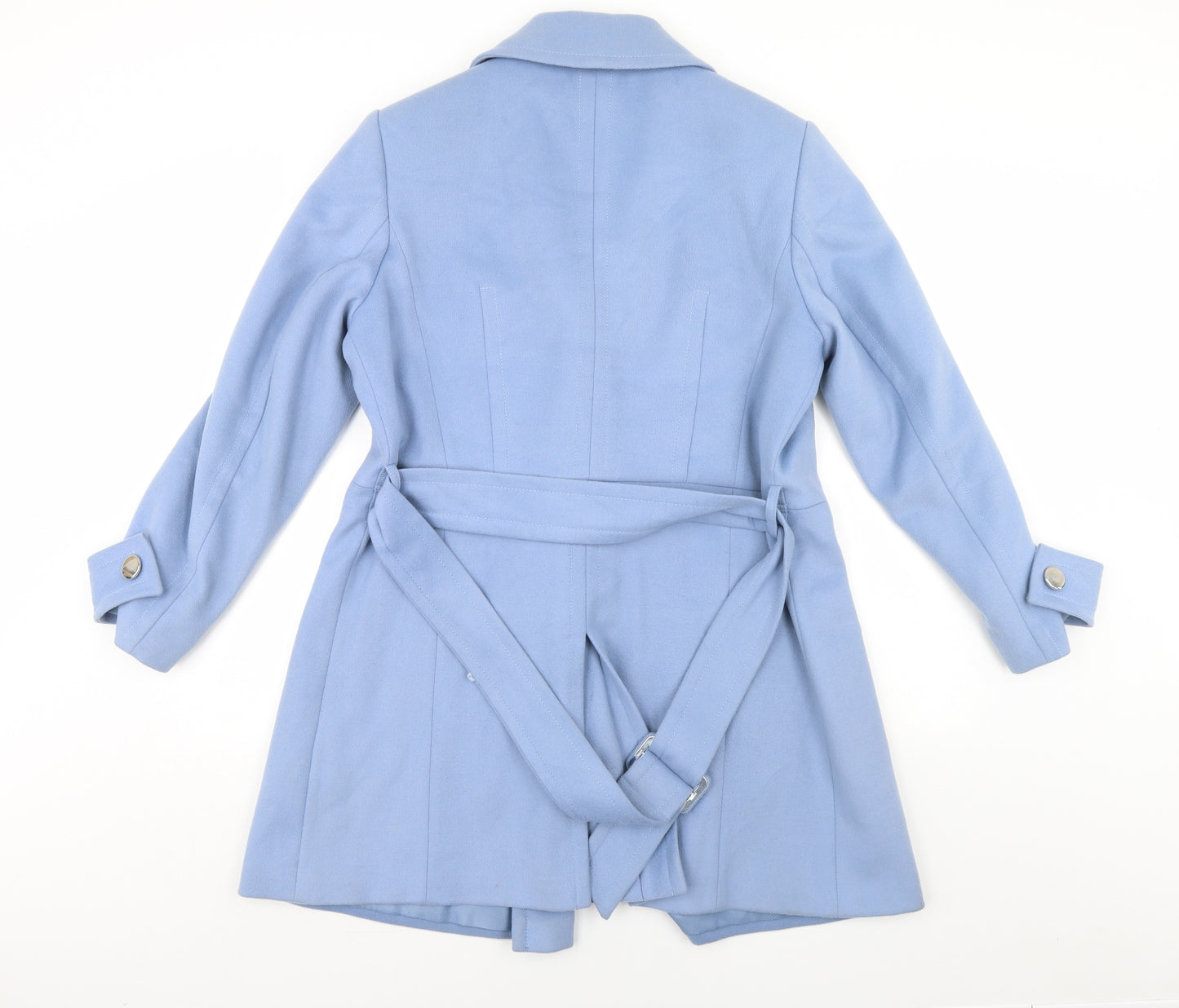 Per Una Womens Blue   Overcoat Coat Size 18