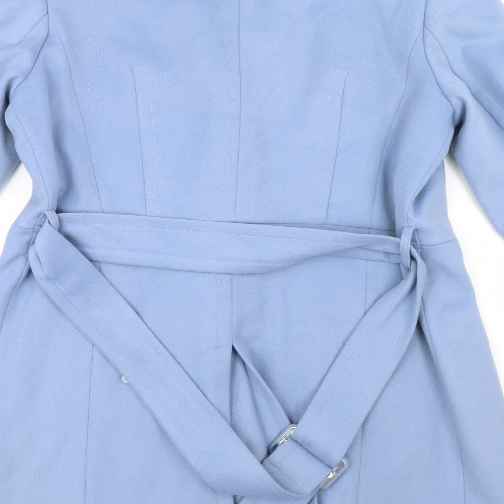Per Una Womens Blue   Overcoat Coat Size 18