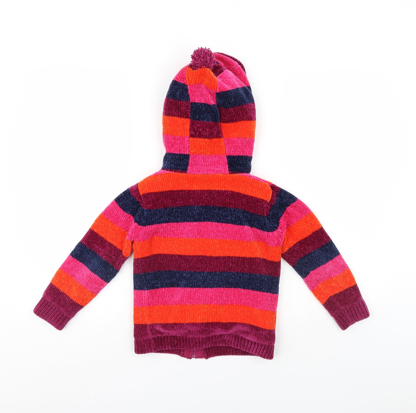 George Girls Multicoloured Striped  Jacket Coatigan Size 4-5 Years