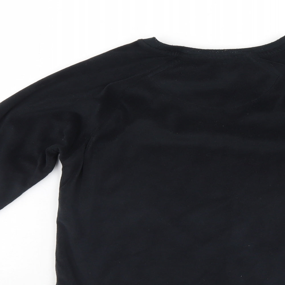 Primark Girls Black   Pullover Sweatshirt Size 8-9 Years