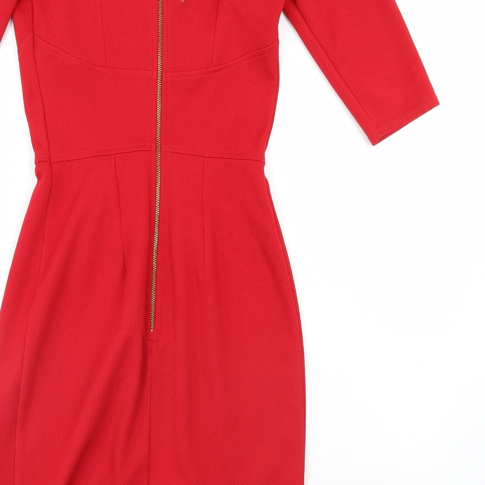 Closet blu Womens Red   Bodycon