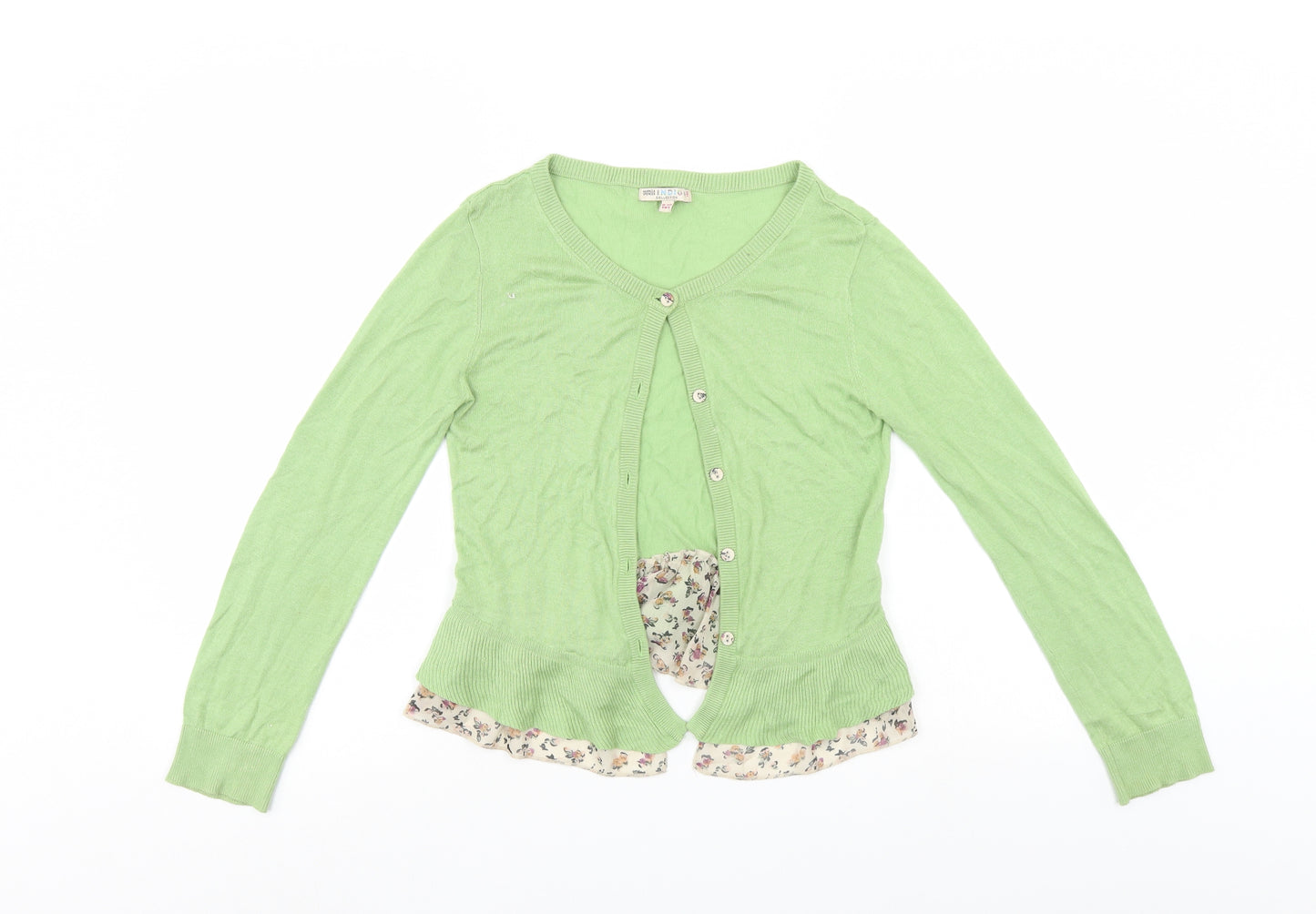 Indego Girls Green   Cardigan Jumper Size 9-10 Years