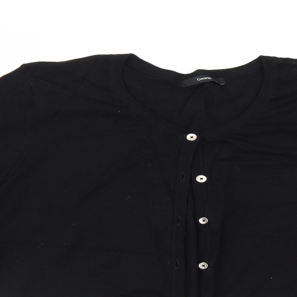 George Womens Black   Cardigan Jumper Size 18