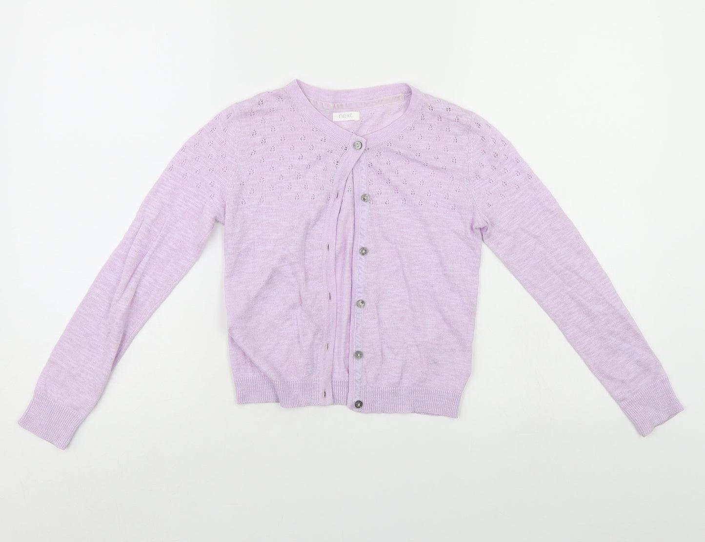 NEXT Girls Purple   Cardigan Jumper Size 8 Years