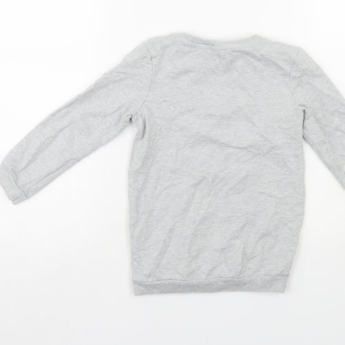 TU Girls Grey   Pullover Sweatshirt Size 4-5 Years
