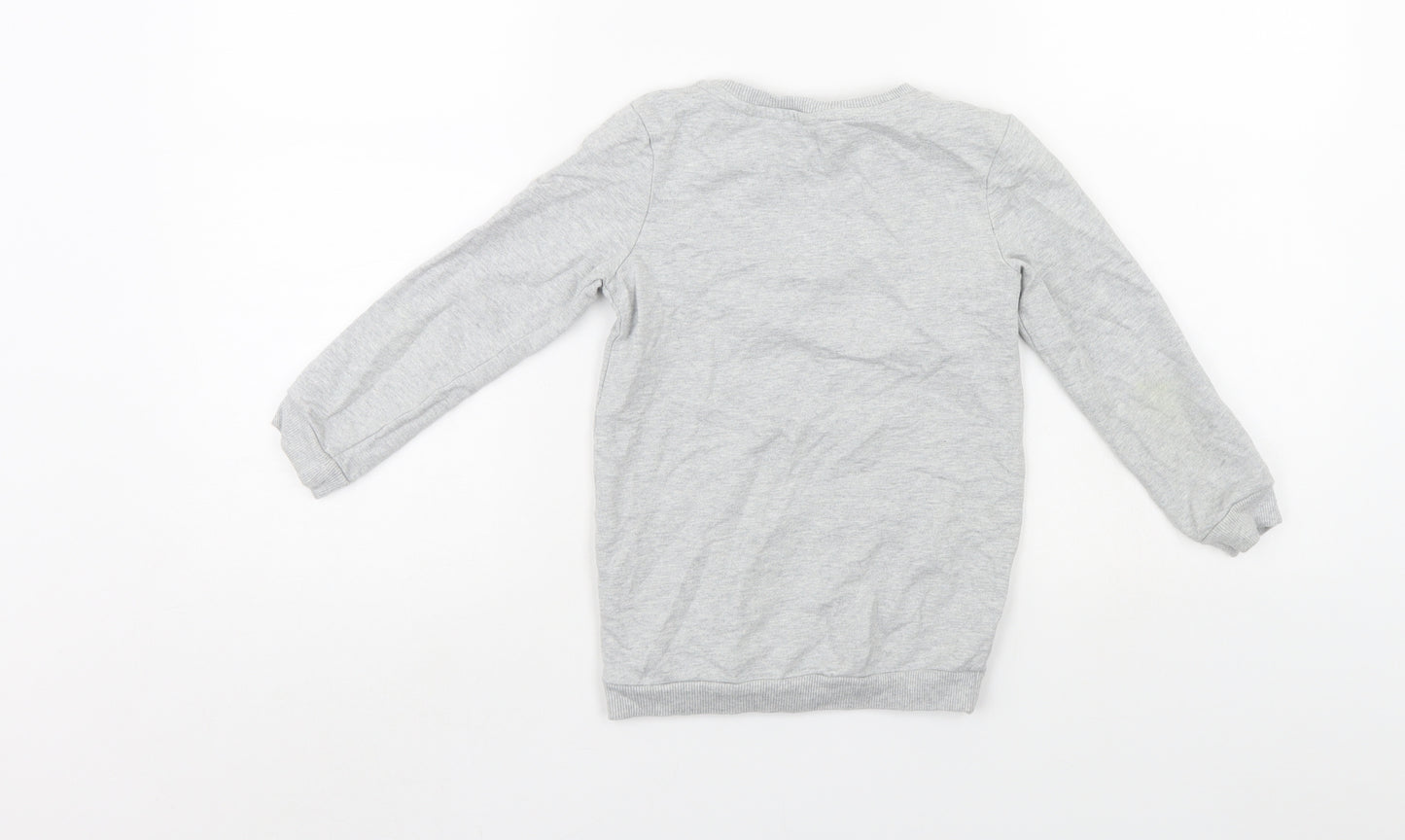 TU Girls Grey   Pullover Sweatshirt Size 4-5 Years